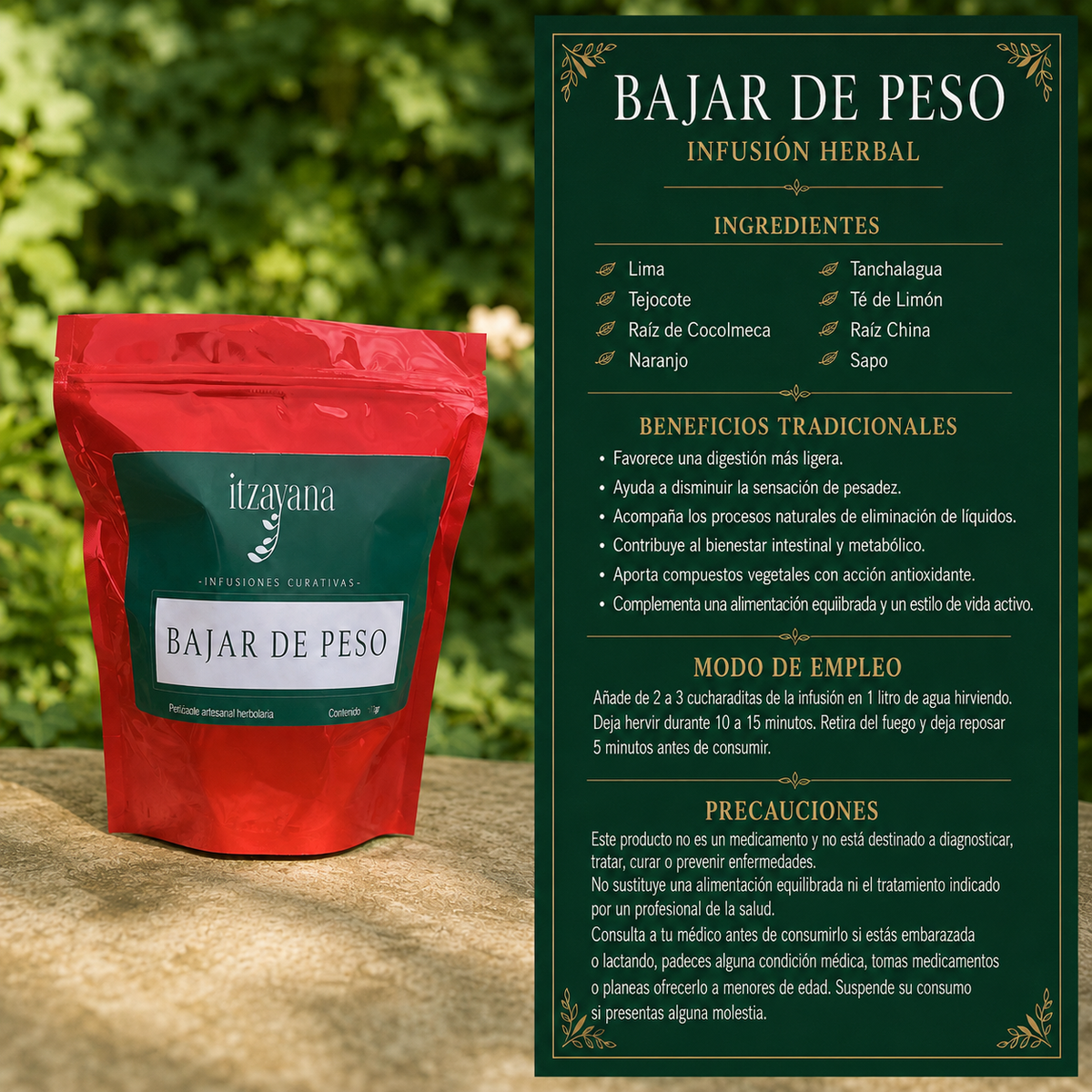 INFUSION PARA BAJAR DE PESO