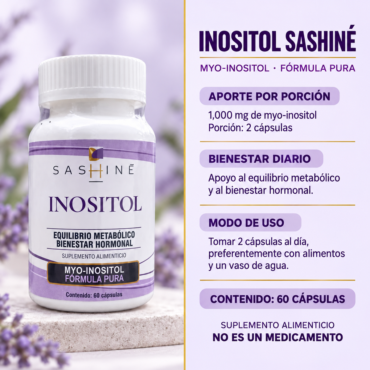 SUPLEMENTO ALIMENTICIO NOSITOL SASHINE