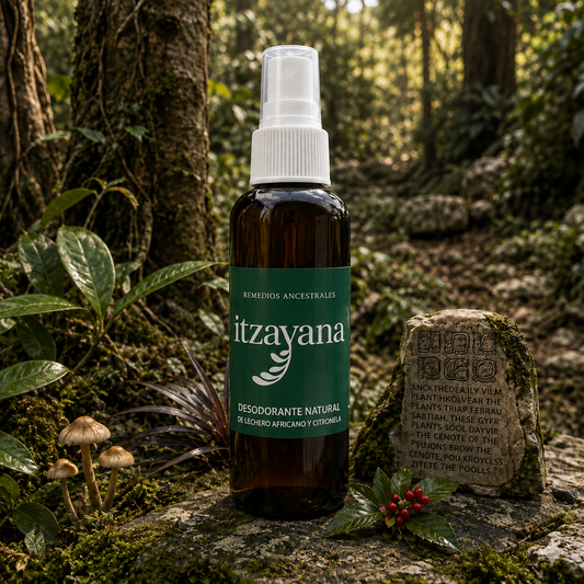 ITZAYANA-DESODORANTE Natural de Lechero Africano y Citronela