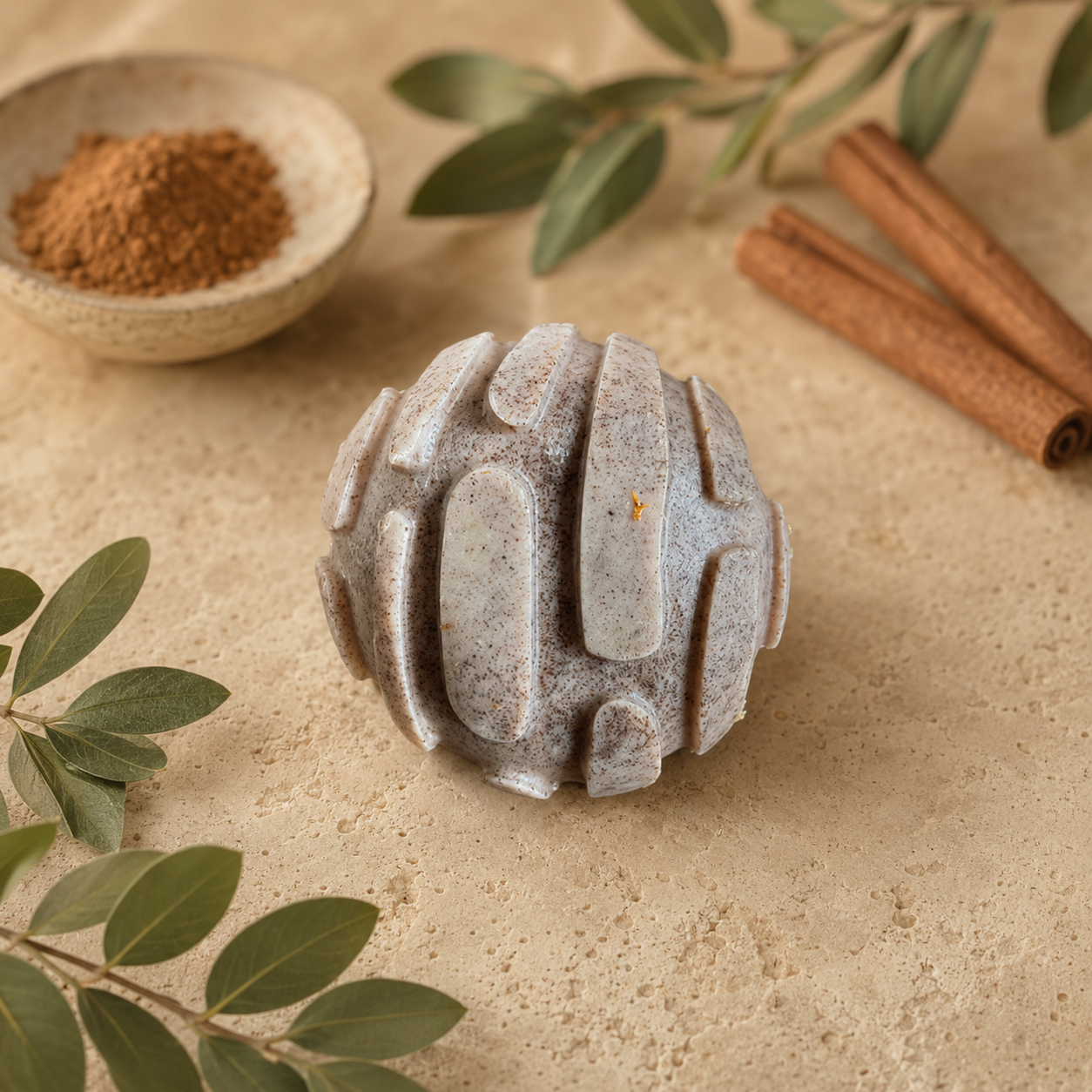 JABÓN ARTESANAL DE CANELA Y JOJOBA 🤎
