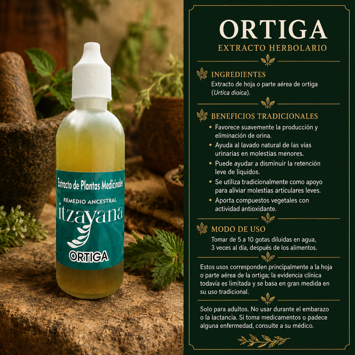 ITZAYANA TINTURA DE ORTIGA