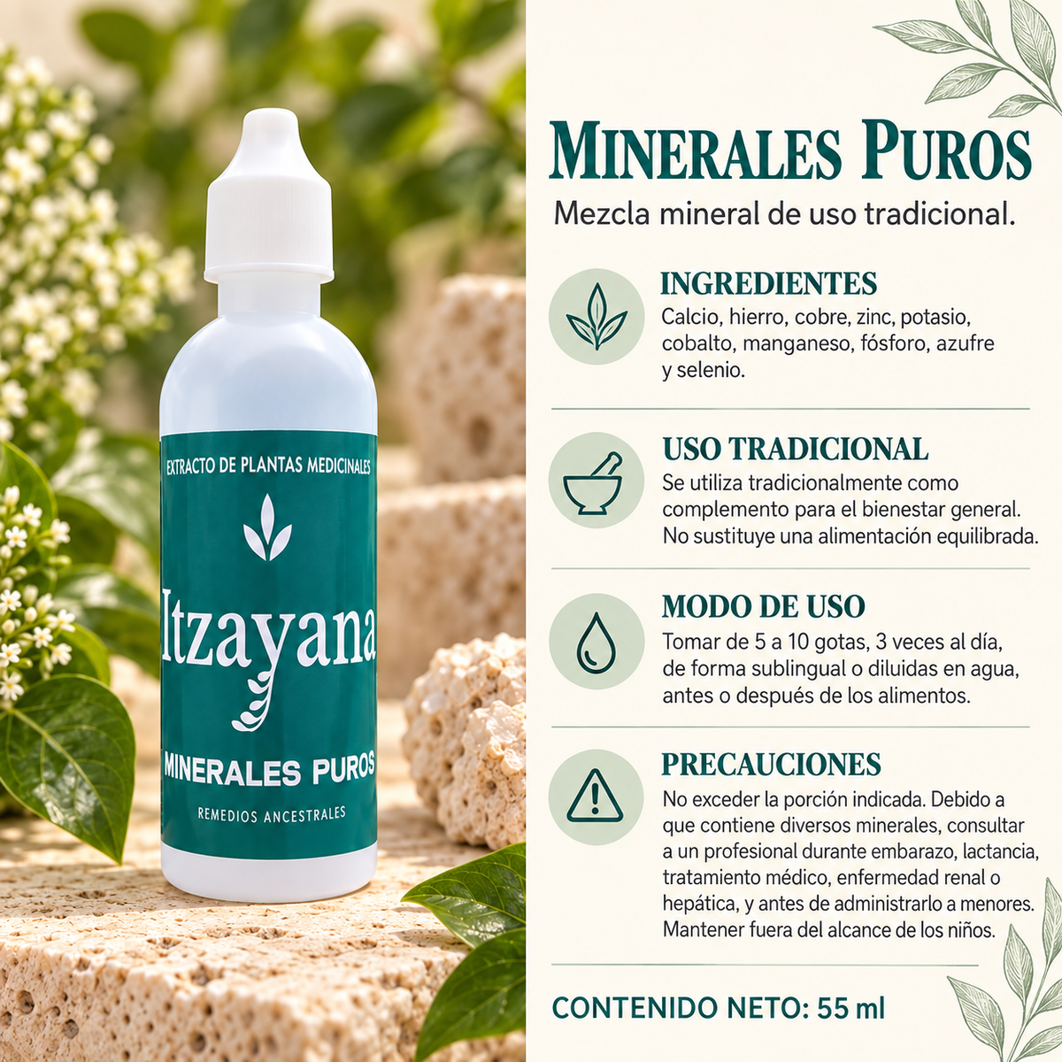 TINTURA DE MINERALES PUROS