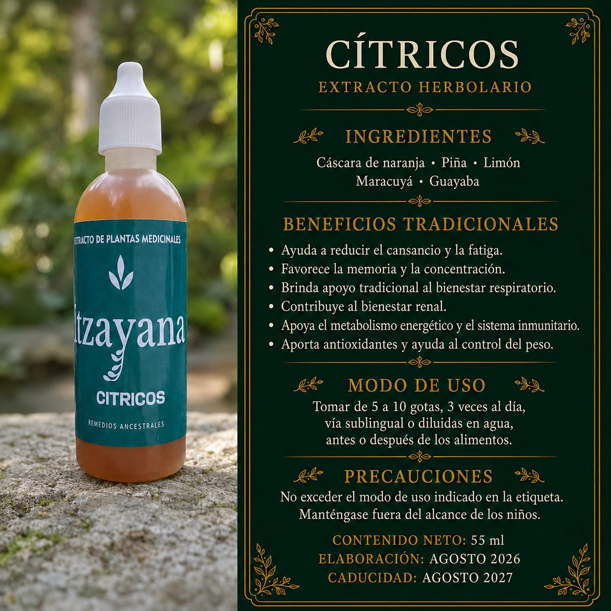 TINTURA de Cítricos – Energía, Defensas y Antioxidantes