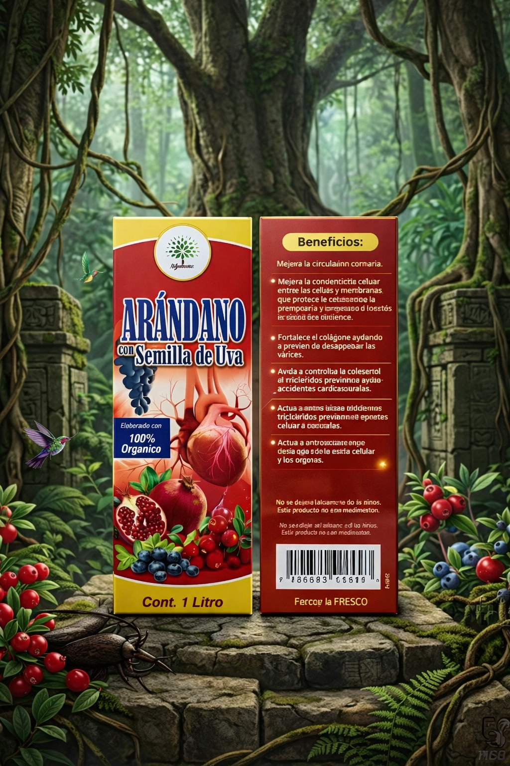TONICO CON SEMILLA DE UVA 100% ORGANICO