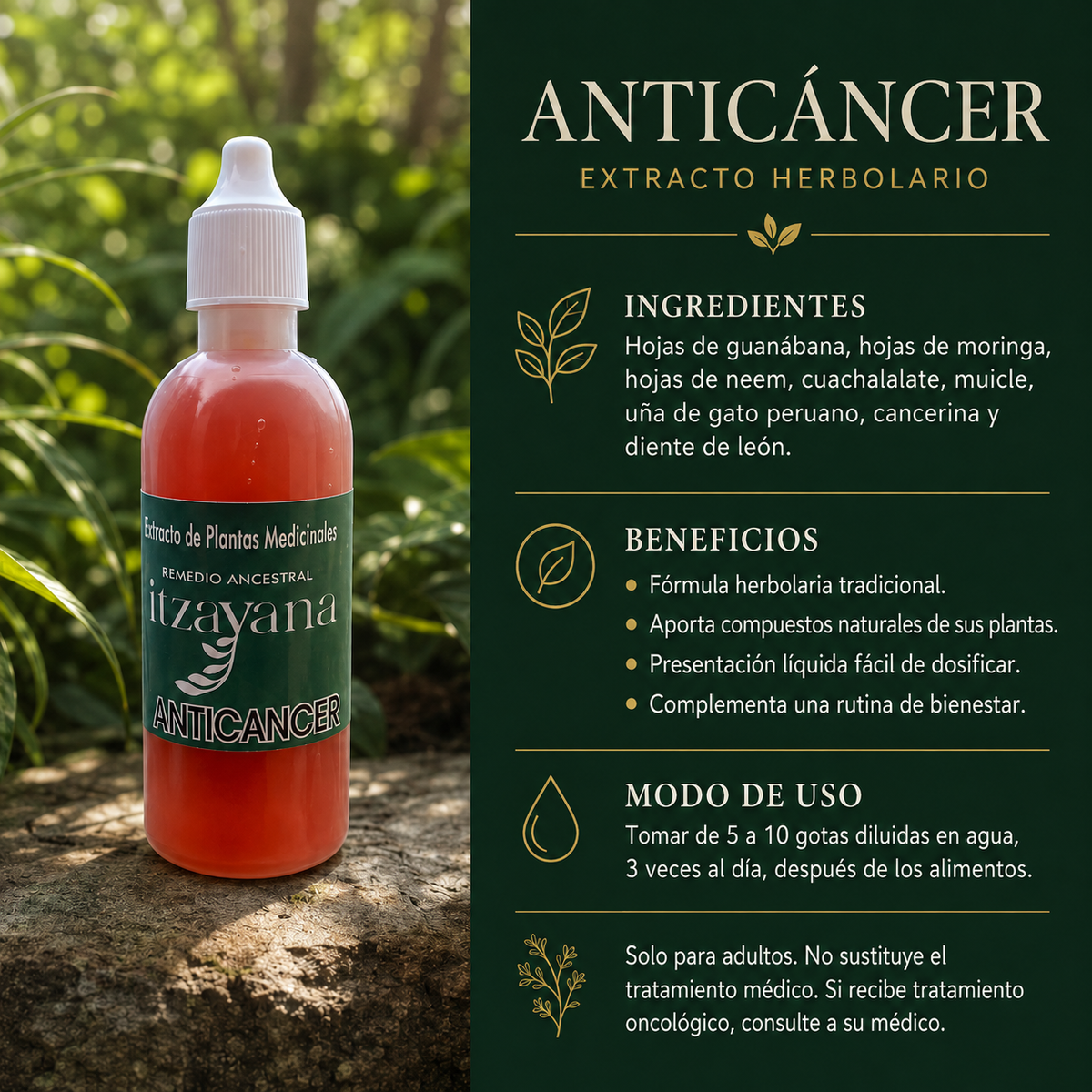TINTURA-FORTALEZA PROFUNDA- CANCER