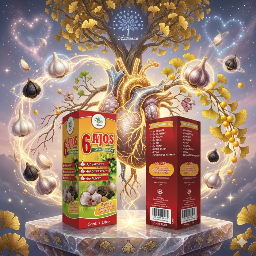 TONICO 6 AJOS REFORZADO CON GINKO BILOBA