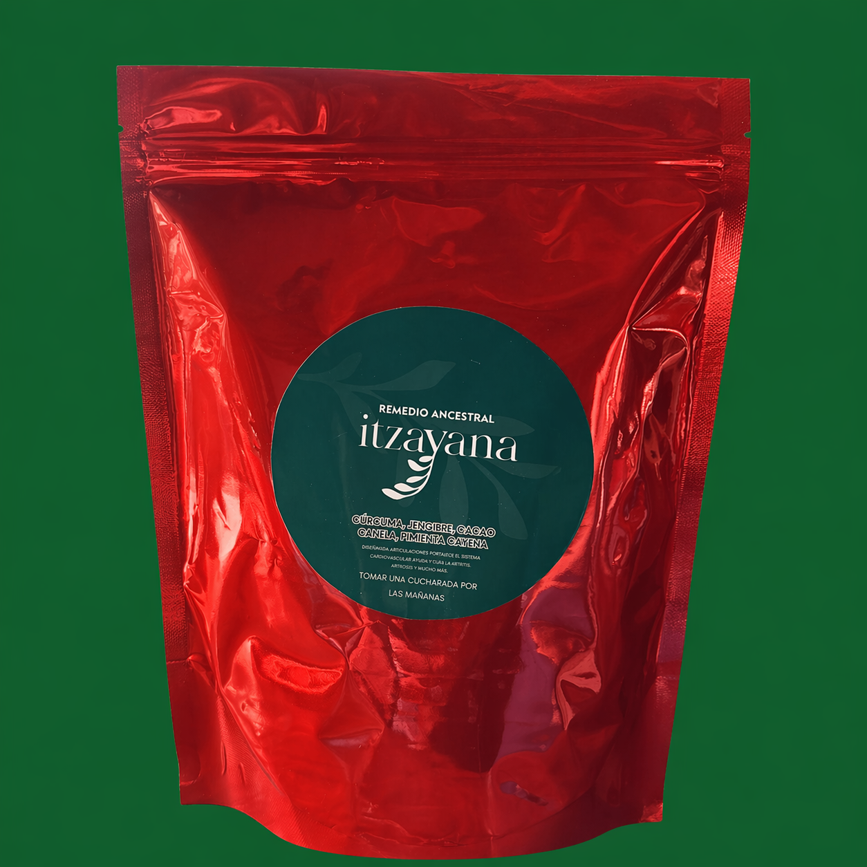 ITZAYANA-INFUSION DETOX curcuma jengibre cacao pimienta cayena y canela