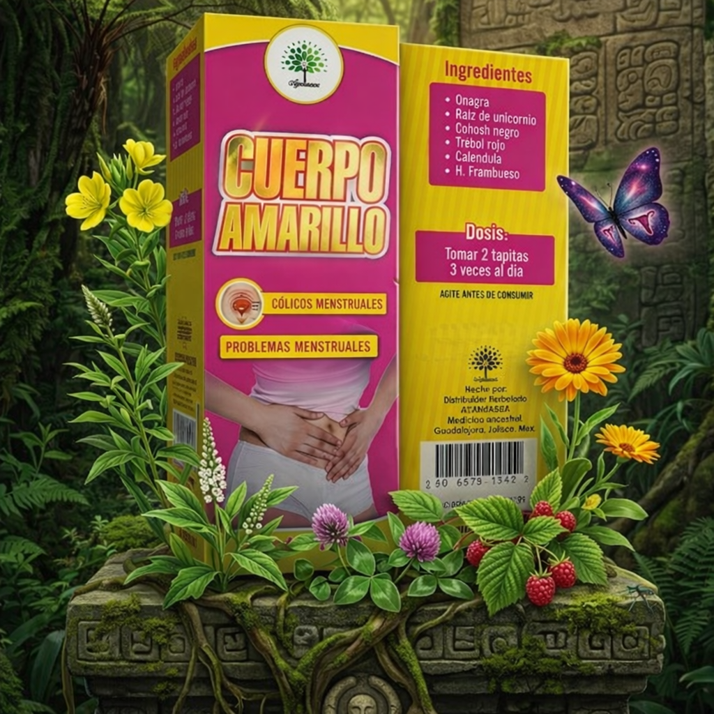 TONICO CUERPO AMARILLO COLICOS Y PROBLEMAS MENSTRUALES