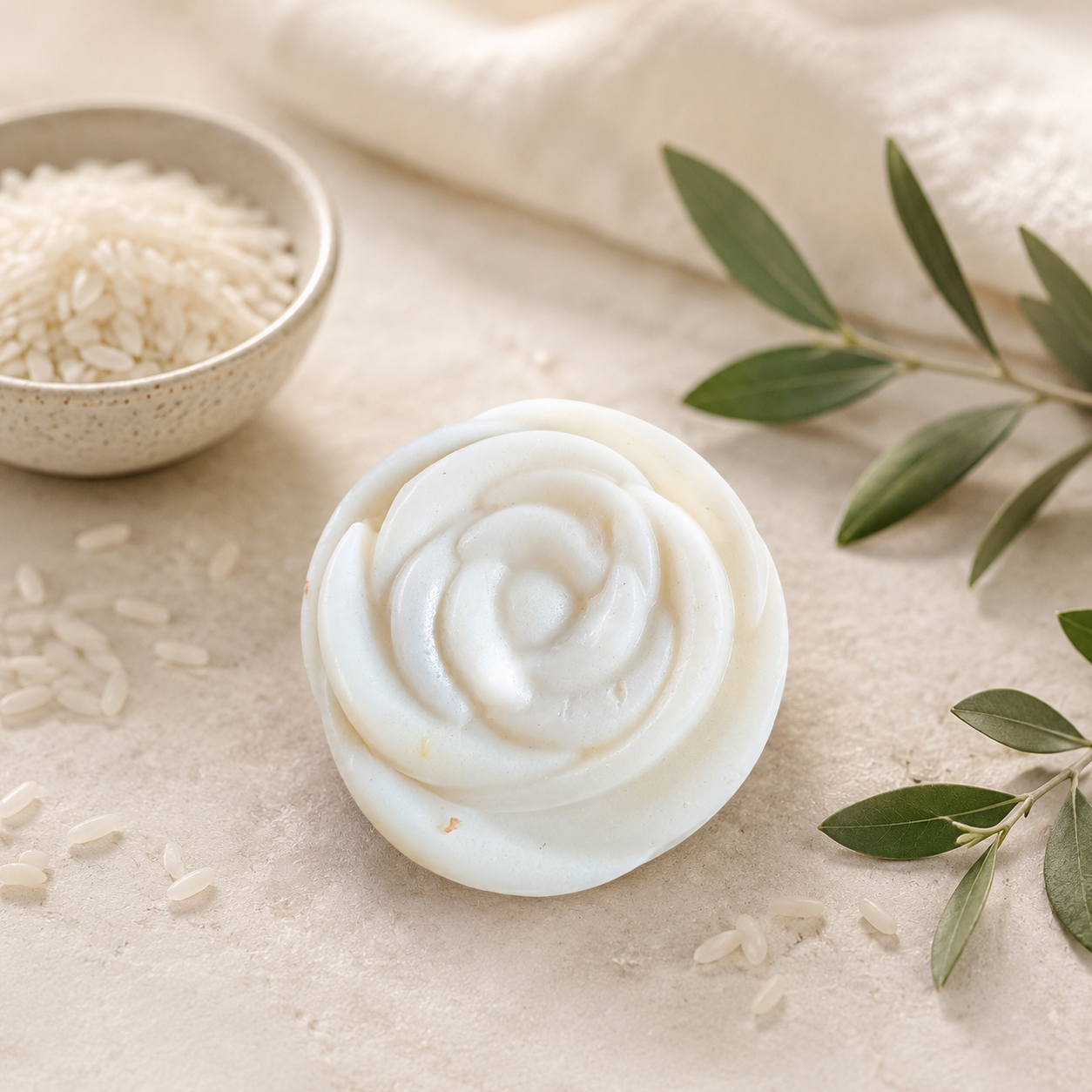🤍 JABÓN FACIAL ARTESANAL DE ARROZ Y JOJOBA 🤍