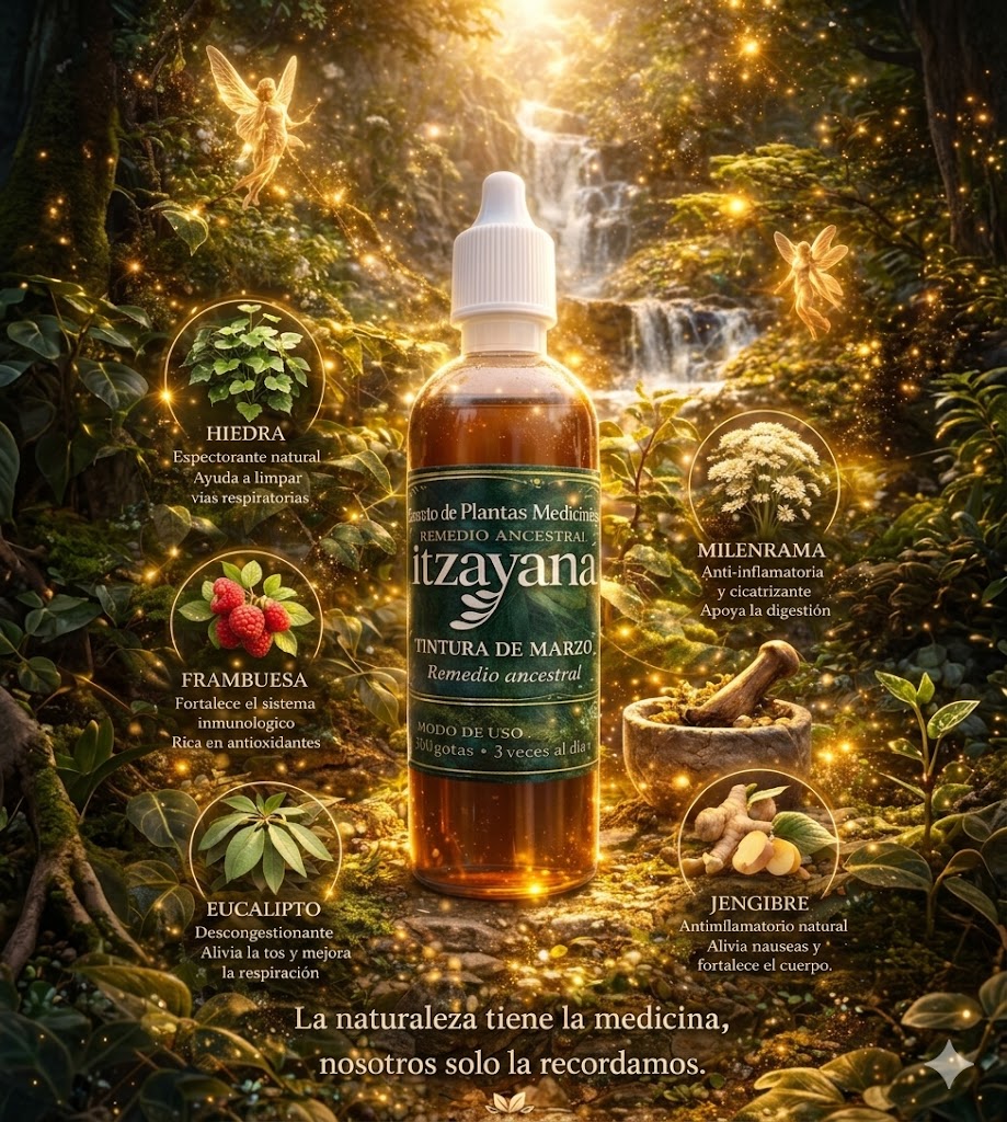 ITZAYNA- Fórmula de Marzo – Tintura Ancestral de Bienestar.