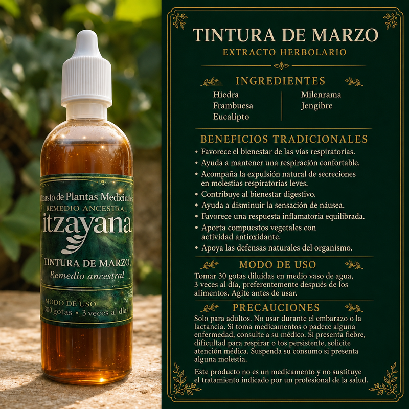 ITZAYANA- Fórmula de Marzo – Tintura Ancestral